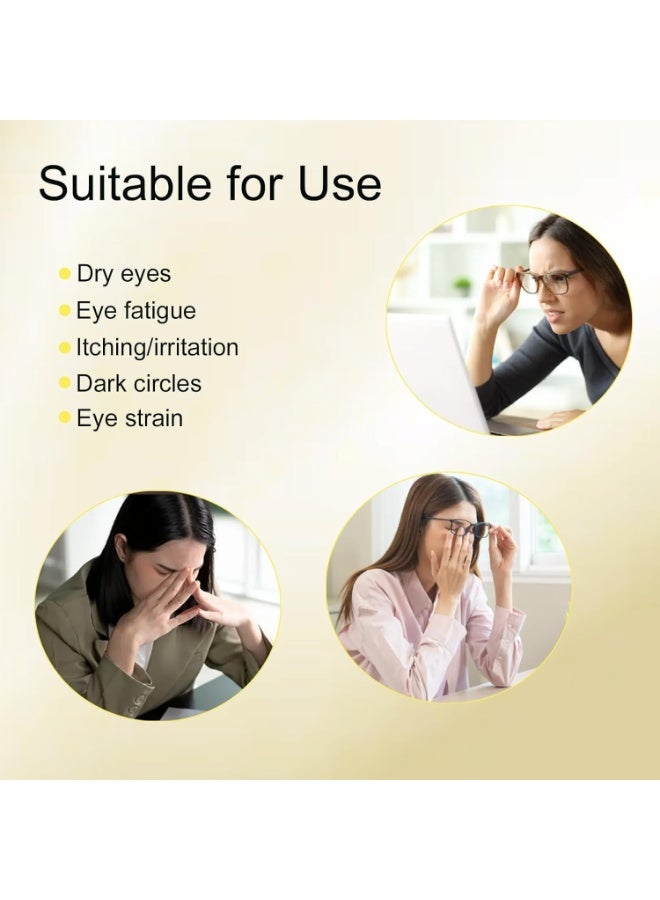 ستيم 10 عبوات من أقنعة العيون البخارية لتخفيف جفاف العين، قناع دافئ للعيون، ضغط دافئ للعيون لتخفيف التوتر والتعب، أساسي للسفر، قناع مريح ذاتي التسخين للراحة أثناء النوم، هدايا العناية الذاتية للاسترخاء في السبا (بإكليل الجبل). - Image 3